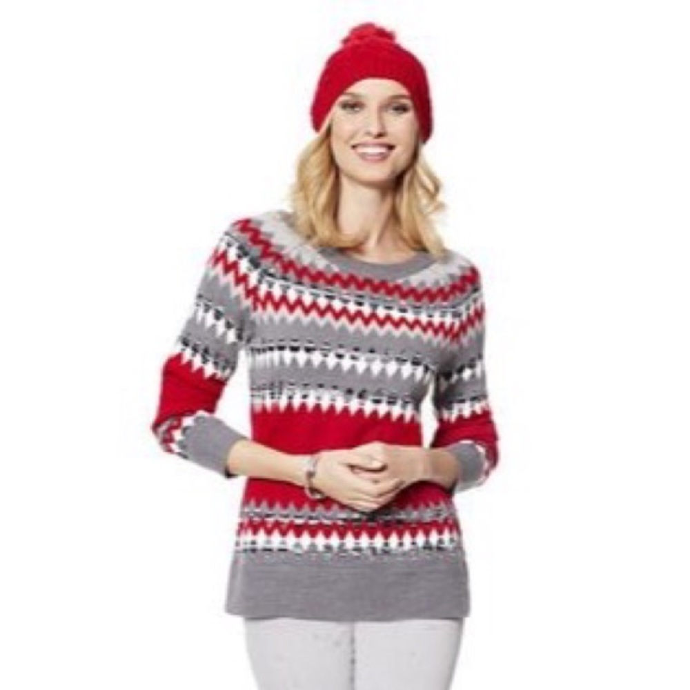 NY&CO fair isle knit sweater